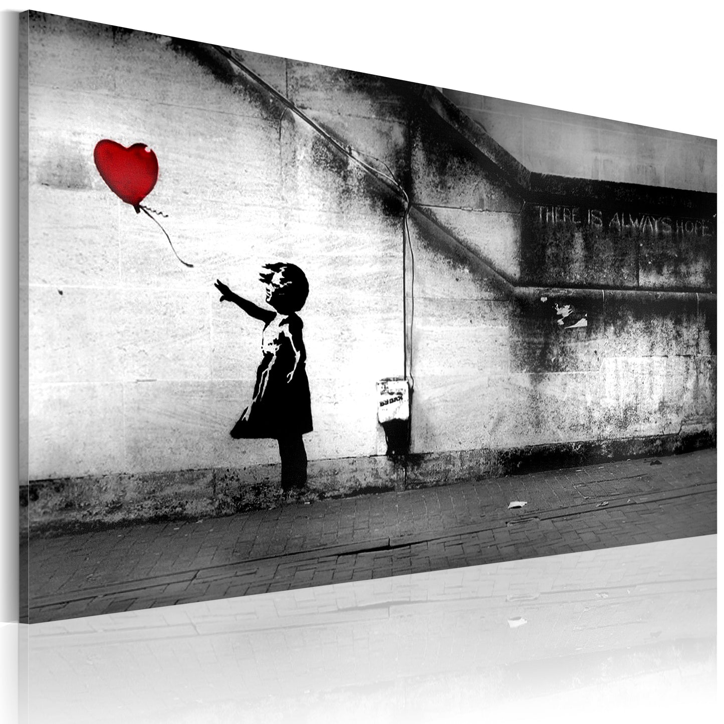 Impresión en lienzo - esperanza (Banksy)