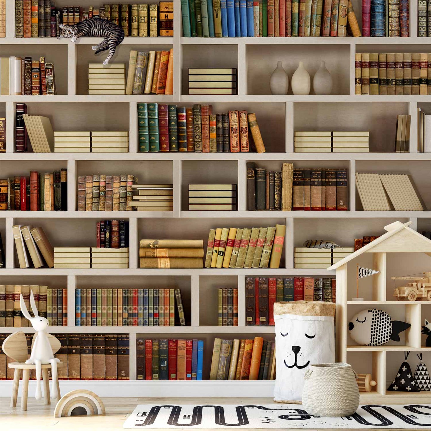 Wall Mural - Home library