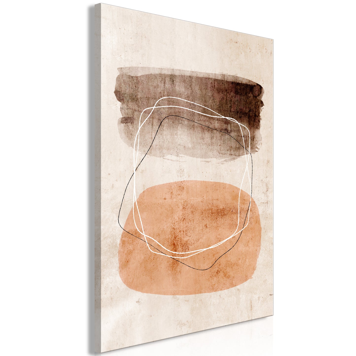 Canvas Print - Vibrating Figures (1 Part) Vertical