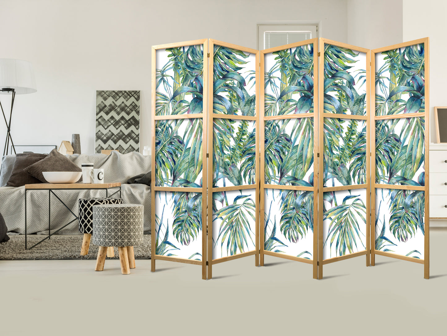 Japanese Room Divider - Leaves at the Zenith II