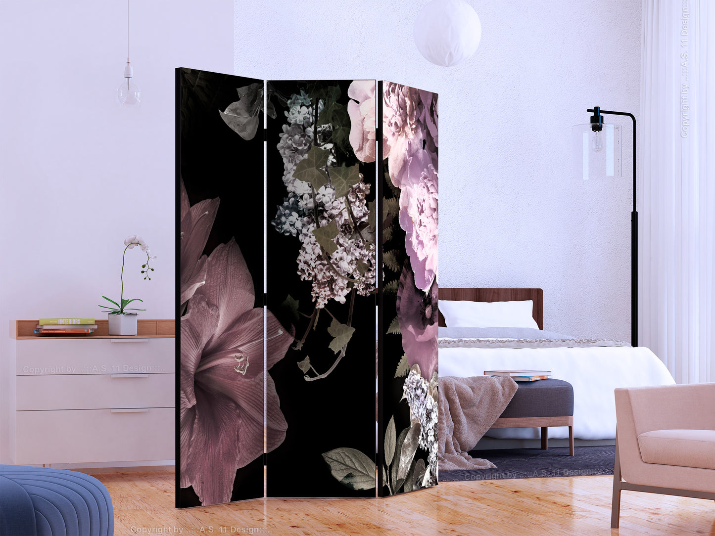 Room Divider - Flowers from the Past