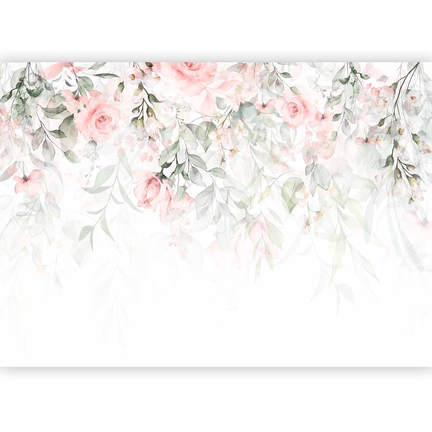 Wall Mural - Waterfall of Roses - First Variant