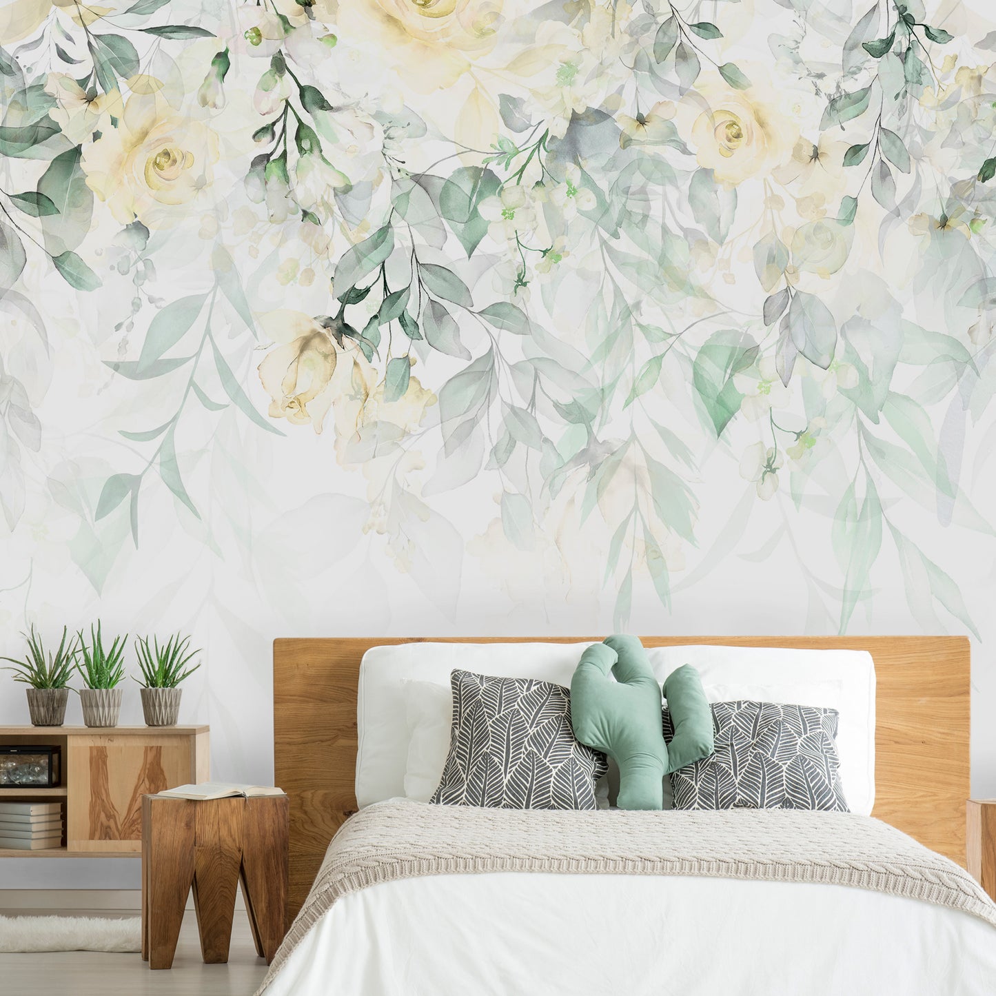 Wall Mural - Waterfall of Roses - Second Variant