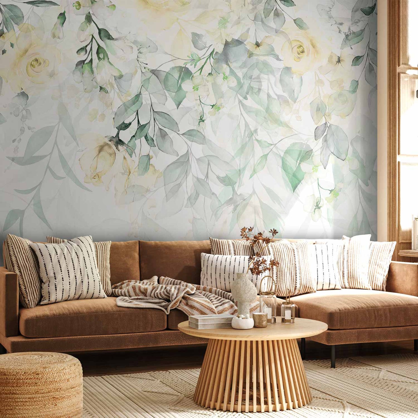 Wall Mural - Waterfall of Roses - Second Variant