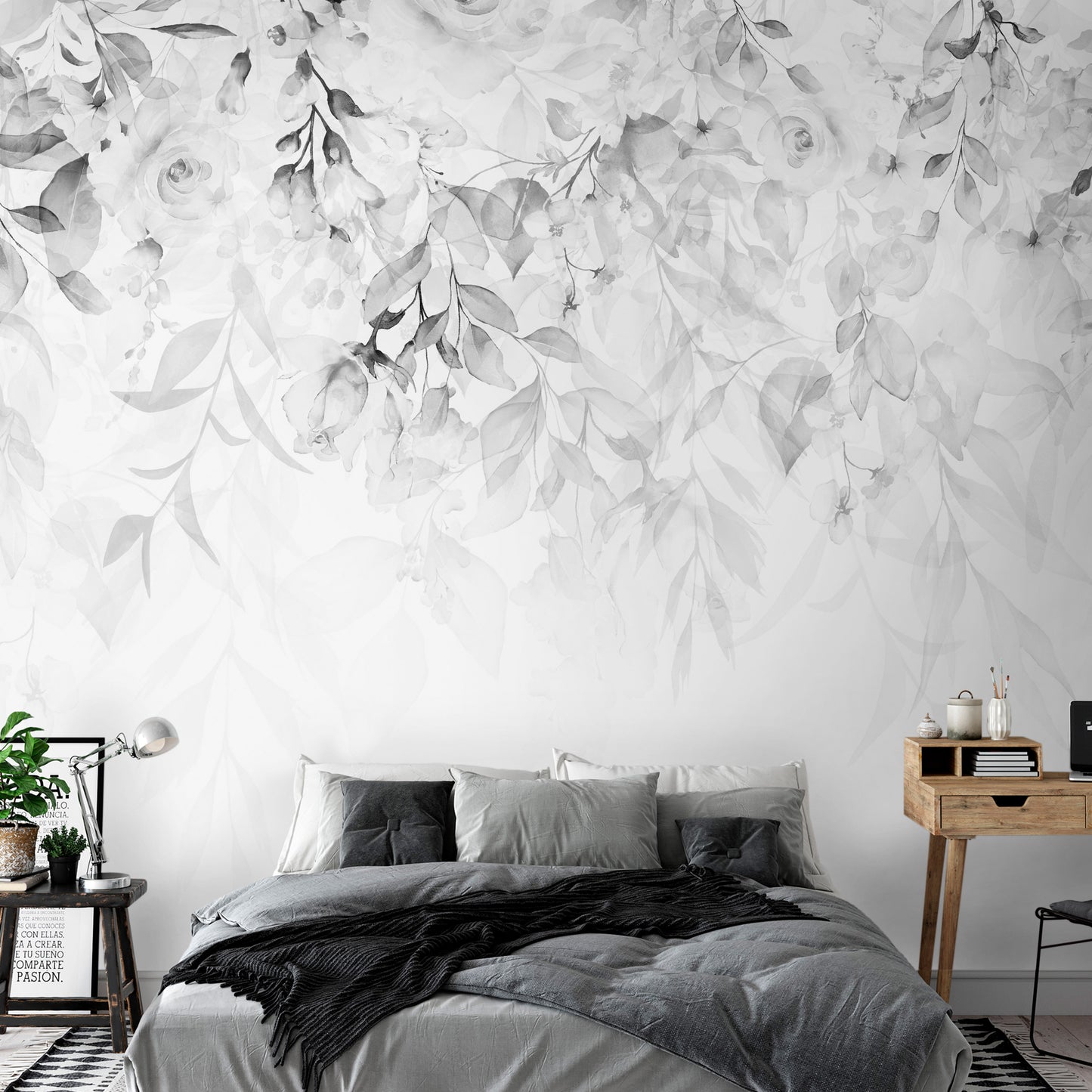 Wall Mural - Waterfall of Roses - Third Variant