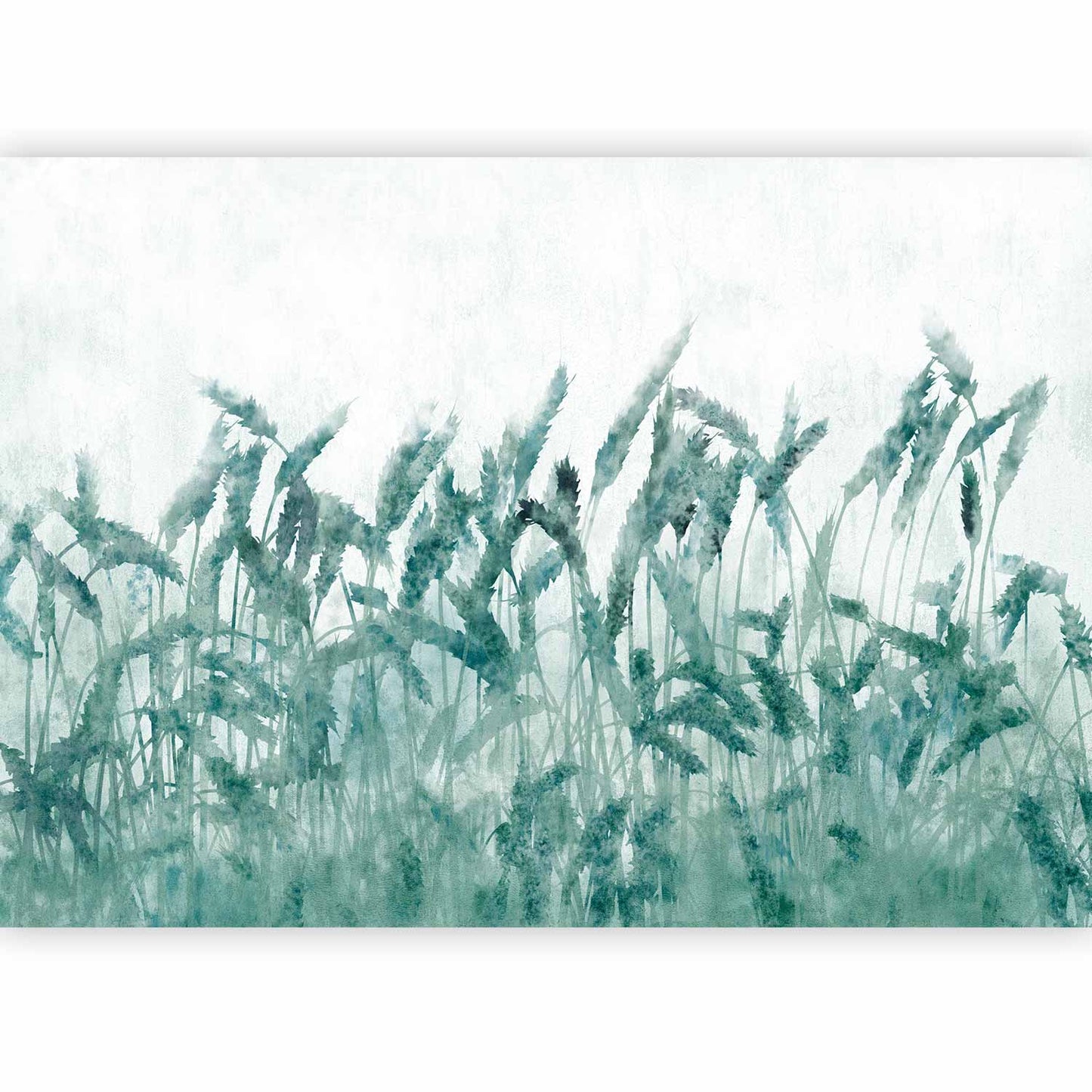 Wall Mural - Blue Ears of Wheat