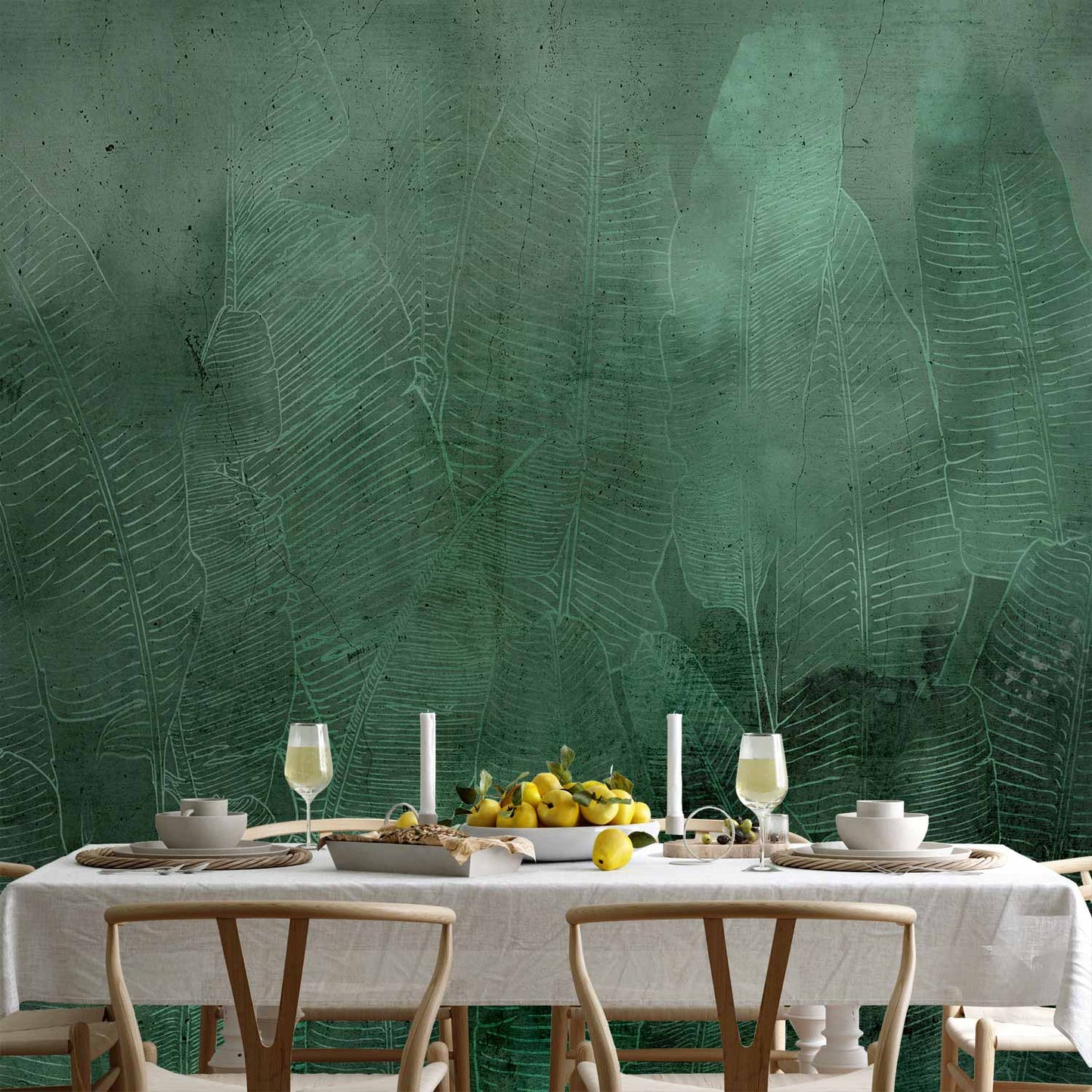 Wall Mural - Green Banana Leaves