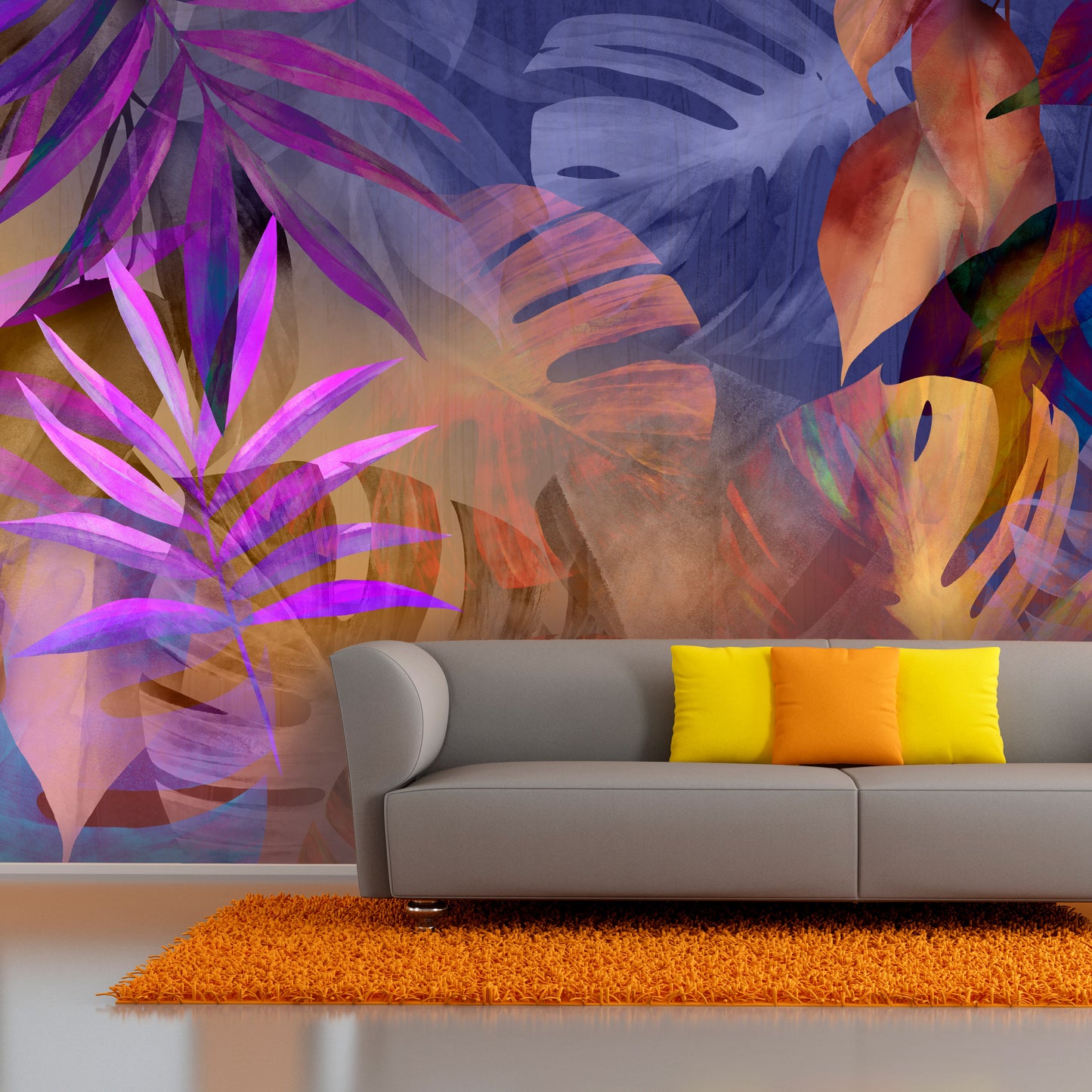 Wall Mural - Vigorous Leaves - Third Variant