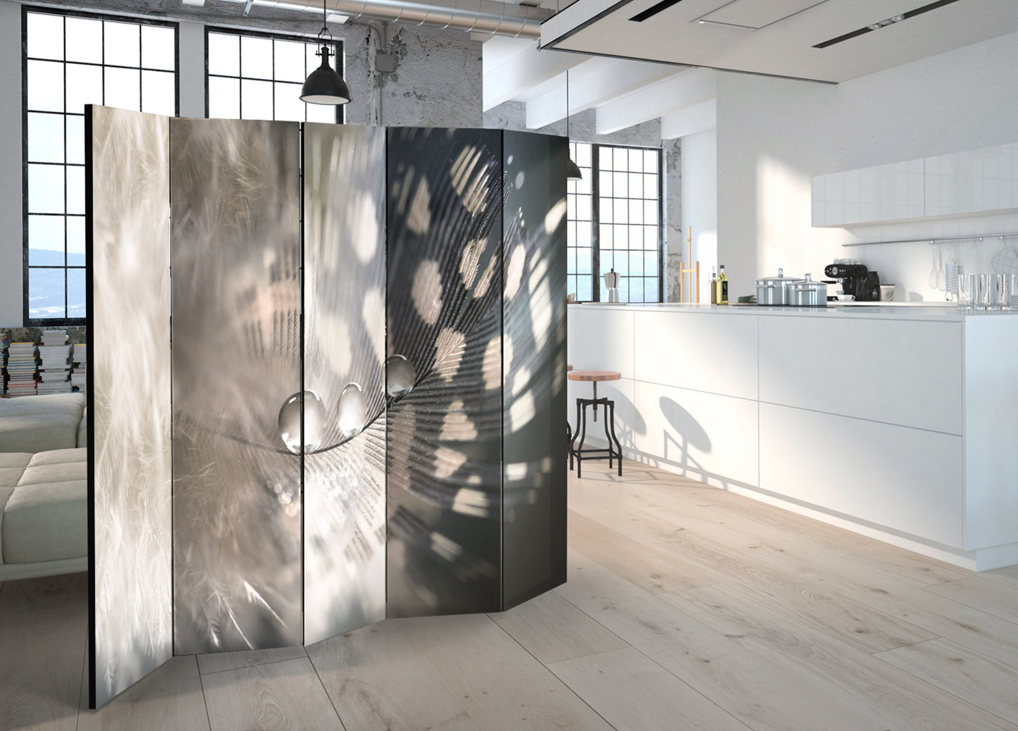 Room Divider - Elegant Feather II