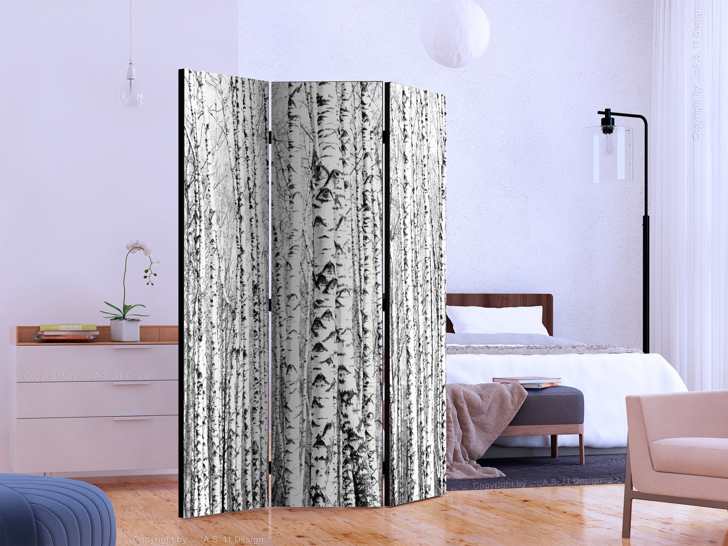 Room Divider - Birch forest