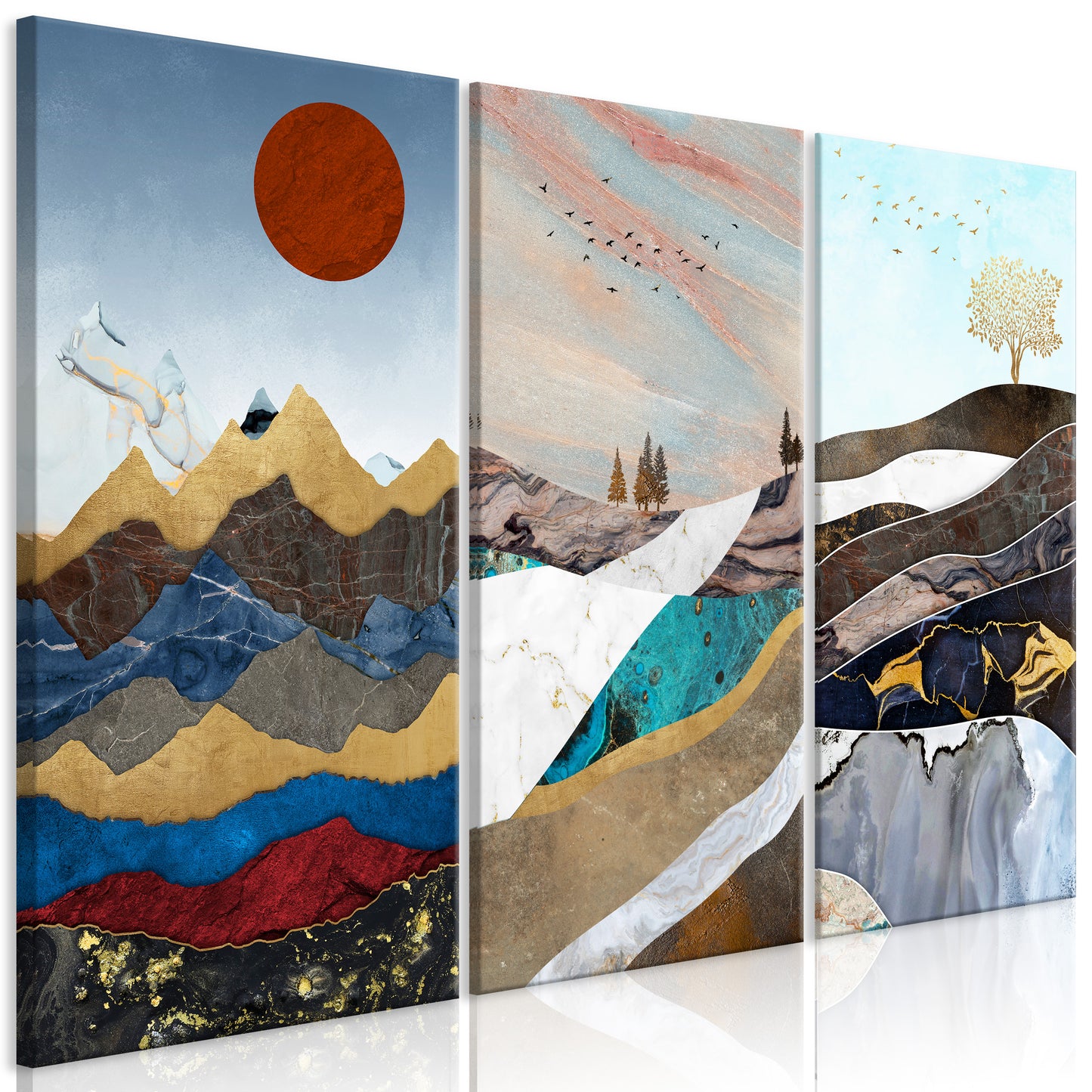 Canvas Print - Panorama of Thoughts (3 Parts)