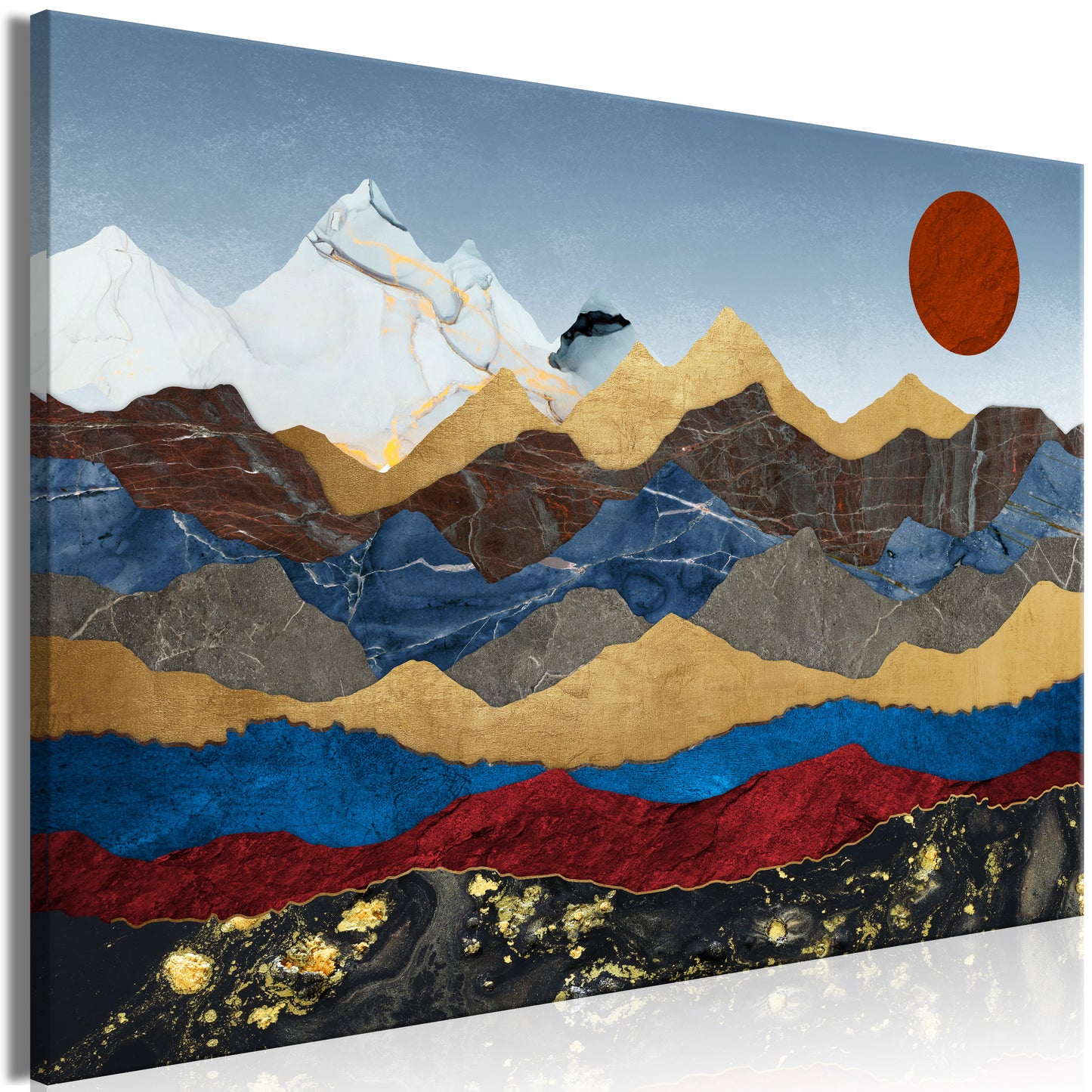 Canvas Print - Heart of the Mountains (1 Part) Wide
