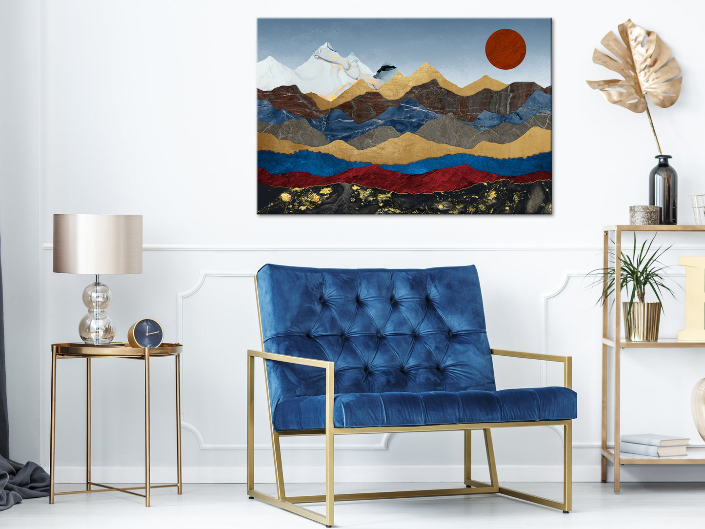 Canvas Print - Heart of the Mountains (1 Part) Wide