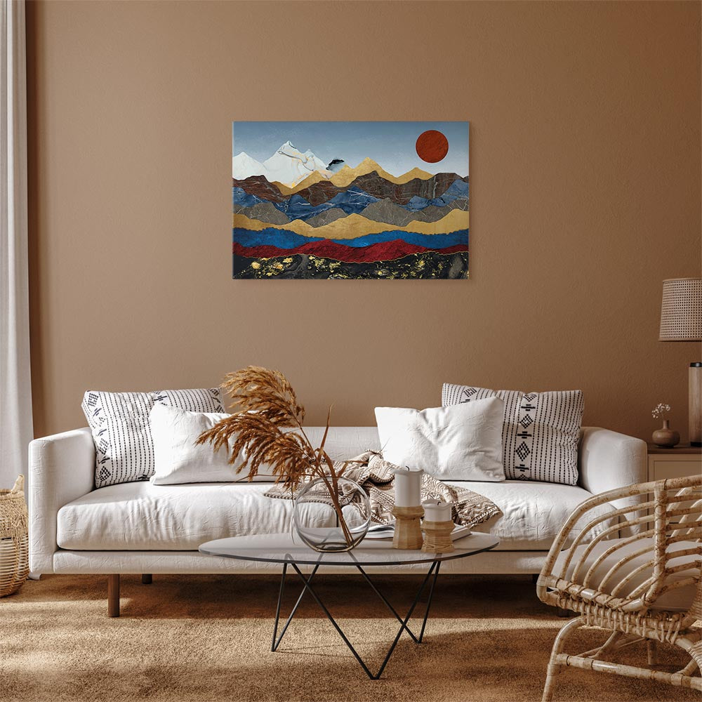 Canvas Print - Heart of the Mountains (1 Part) Wide