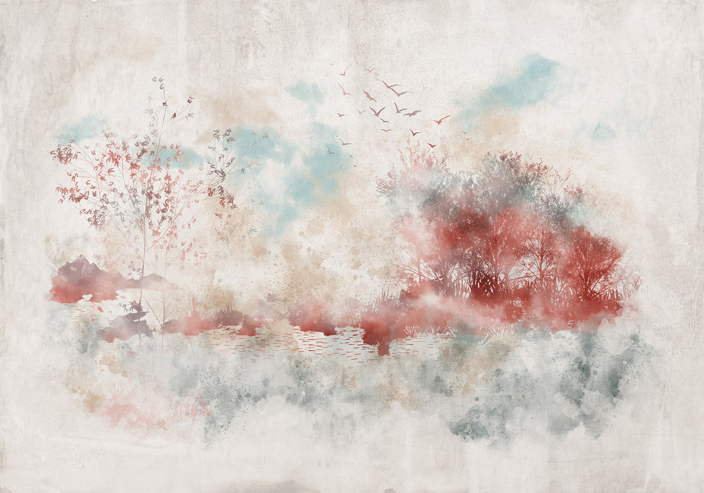 Wall Mural - Autumn Lake