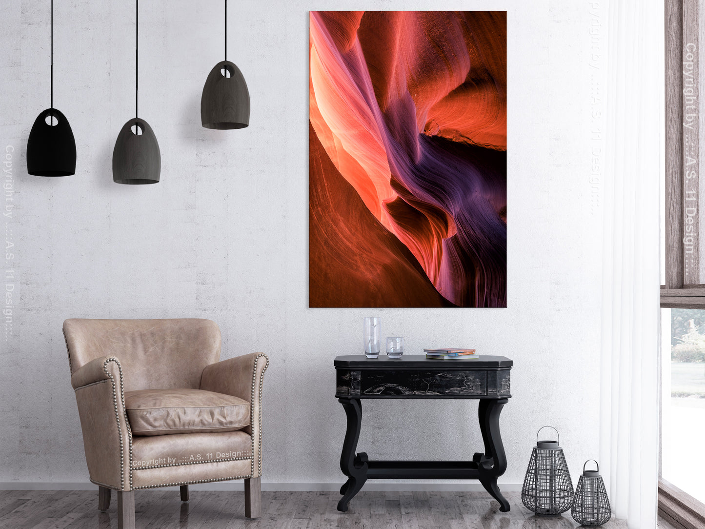 Canvas Print - Inside the Canyon (1 Part) Vertical