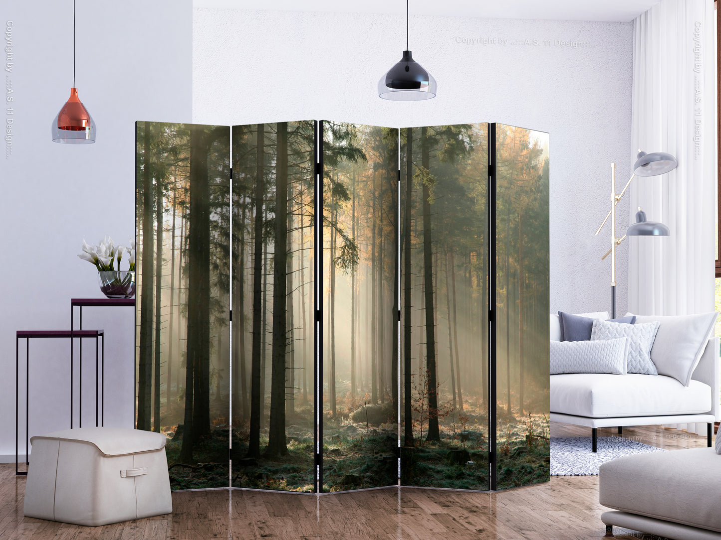 Room Divider - Foggy November morning II
