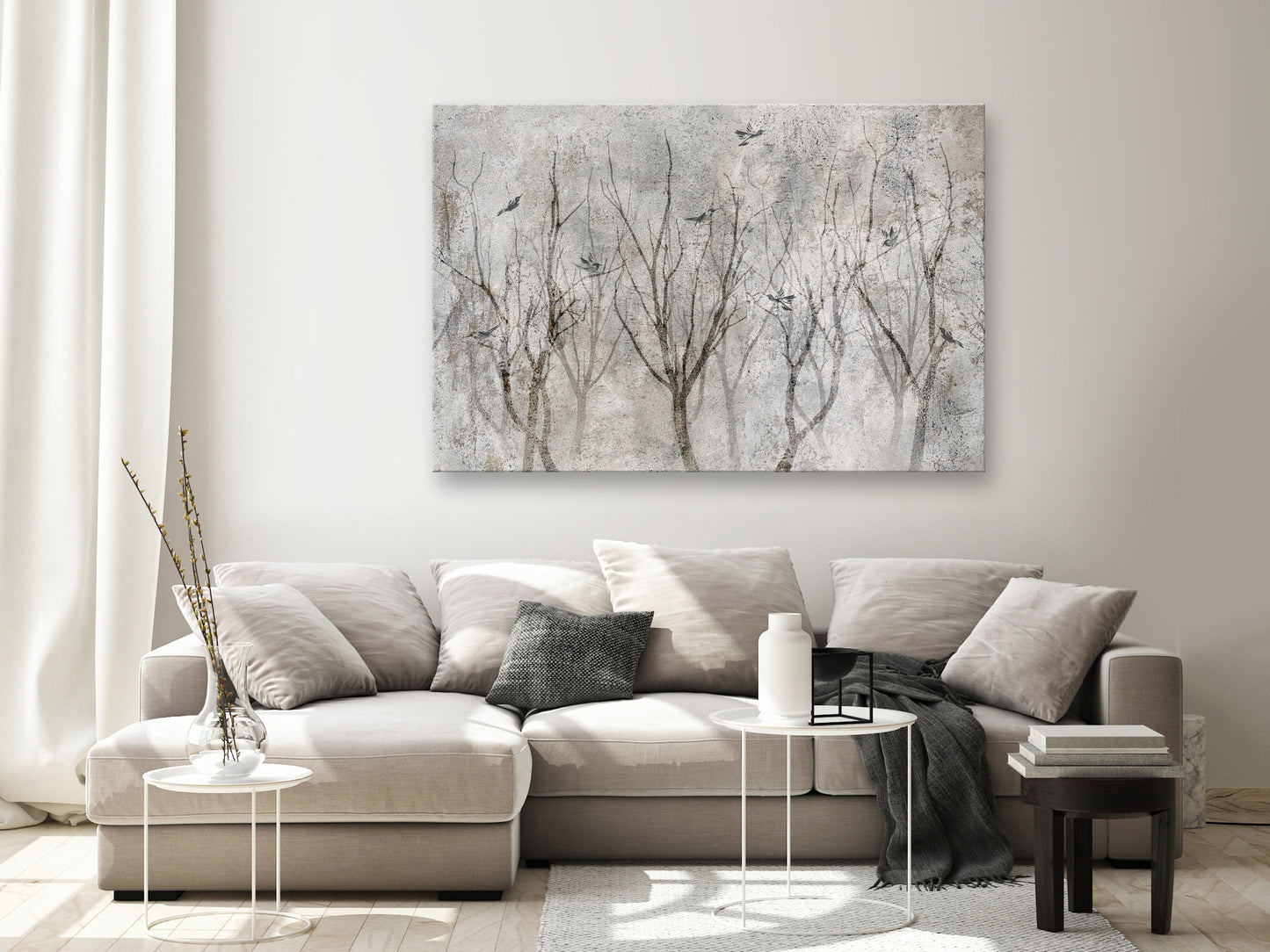 Canvas Print - Singing in the Forest (1 Part) Wide