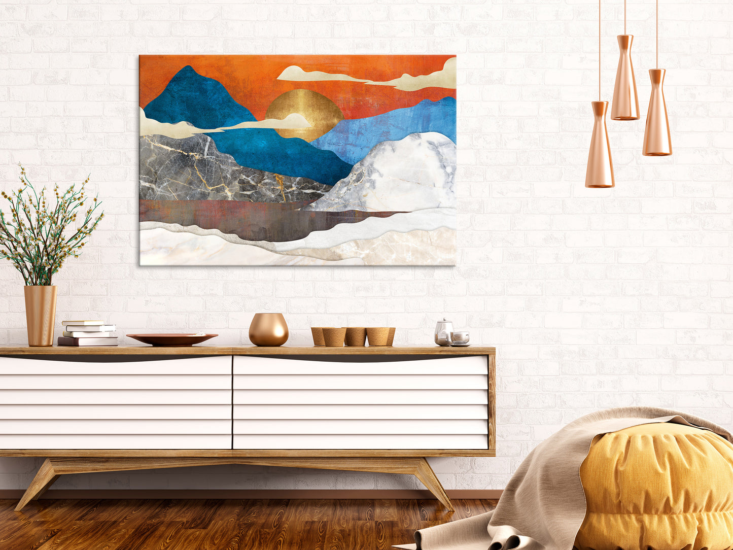 Canvas Print - Mountain Idyll (1 Part) Wide