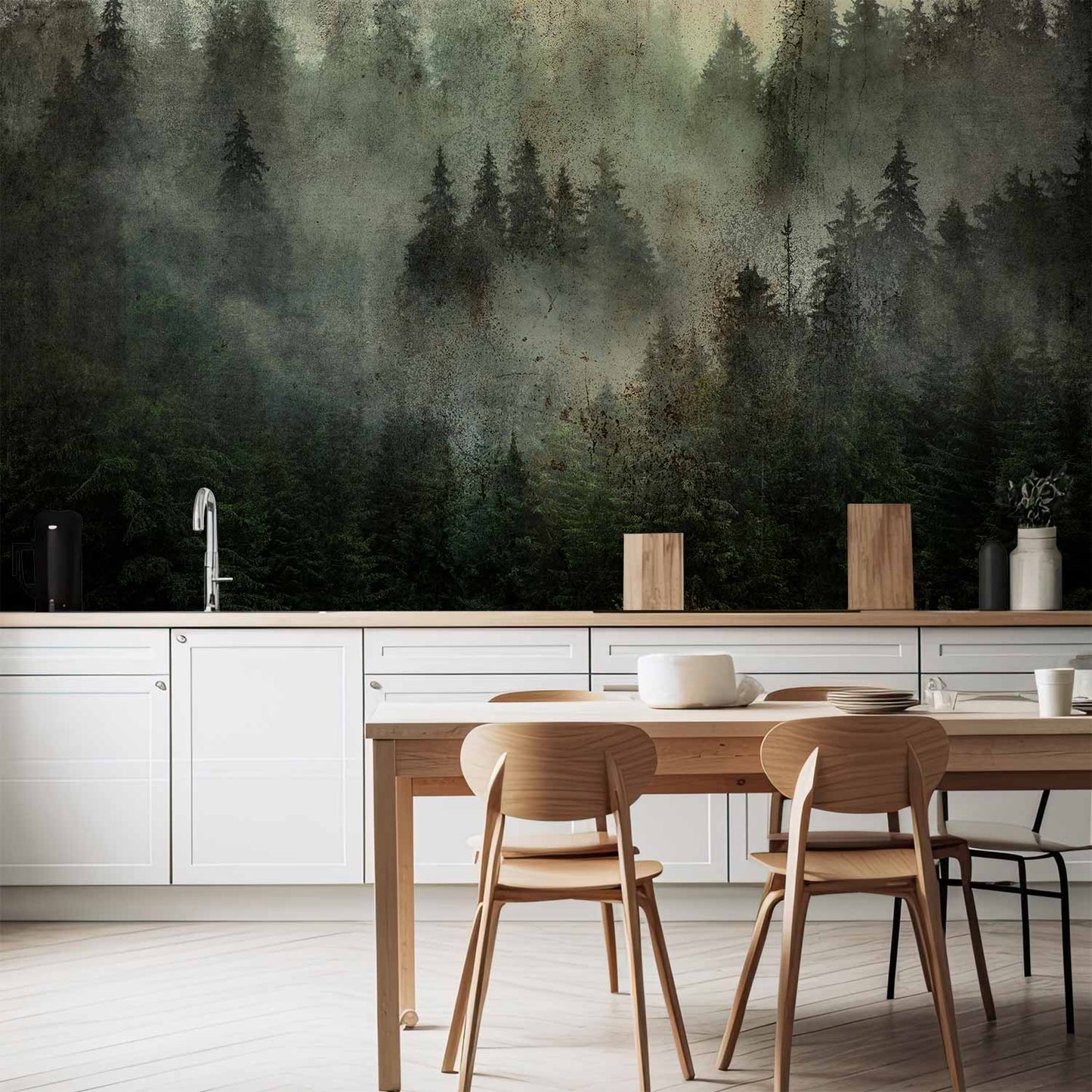 Wall Mural - Misty Beauty of the Forest