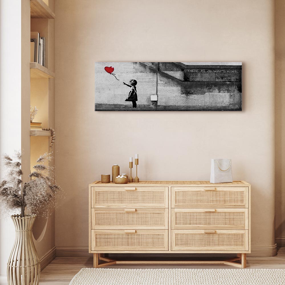 Canvas Print - There is Always Hope (1 Part) Narrow Red