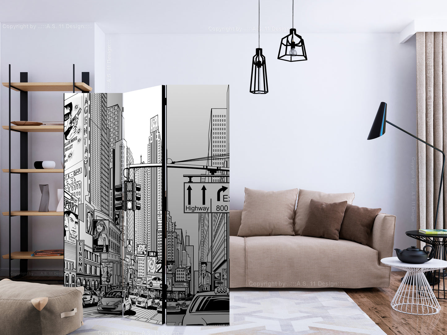Room Divider - Street in New York city