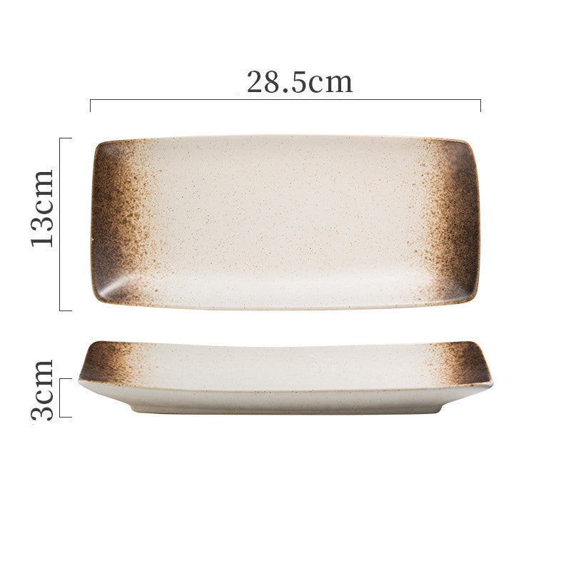 Assiettes en céramique japonaises, plat à sushi, vaisselle, plateau, couverts