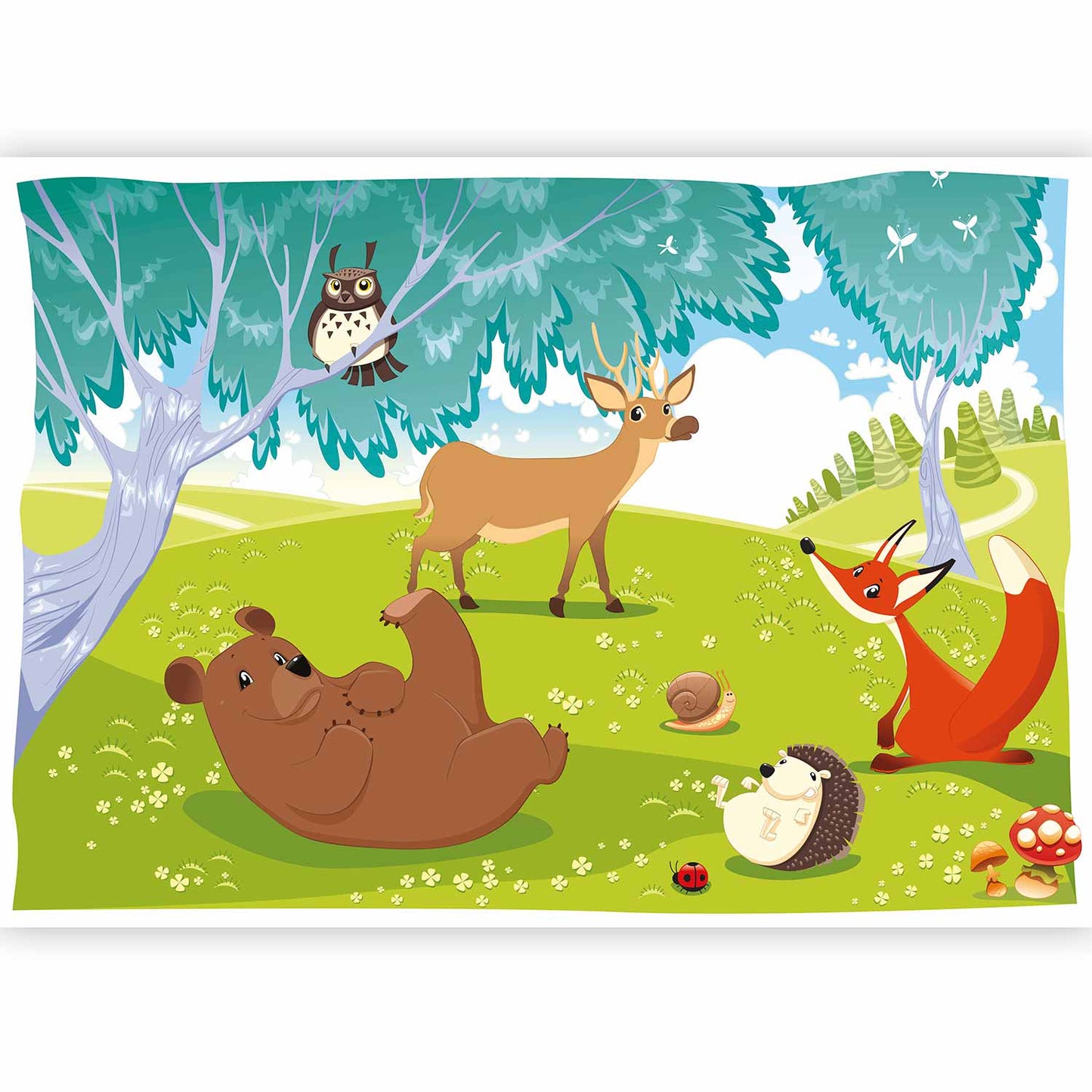 Wall Mural - Funny animals