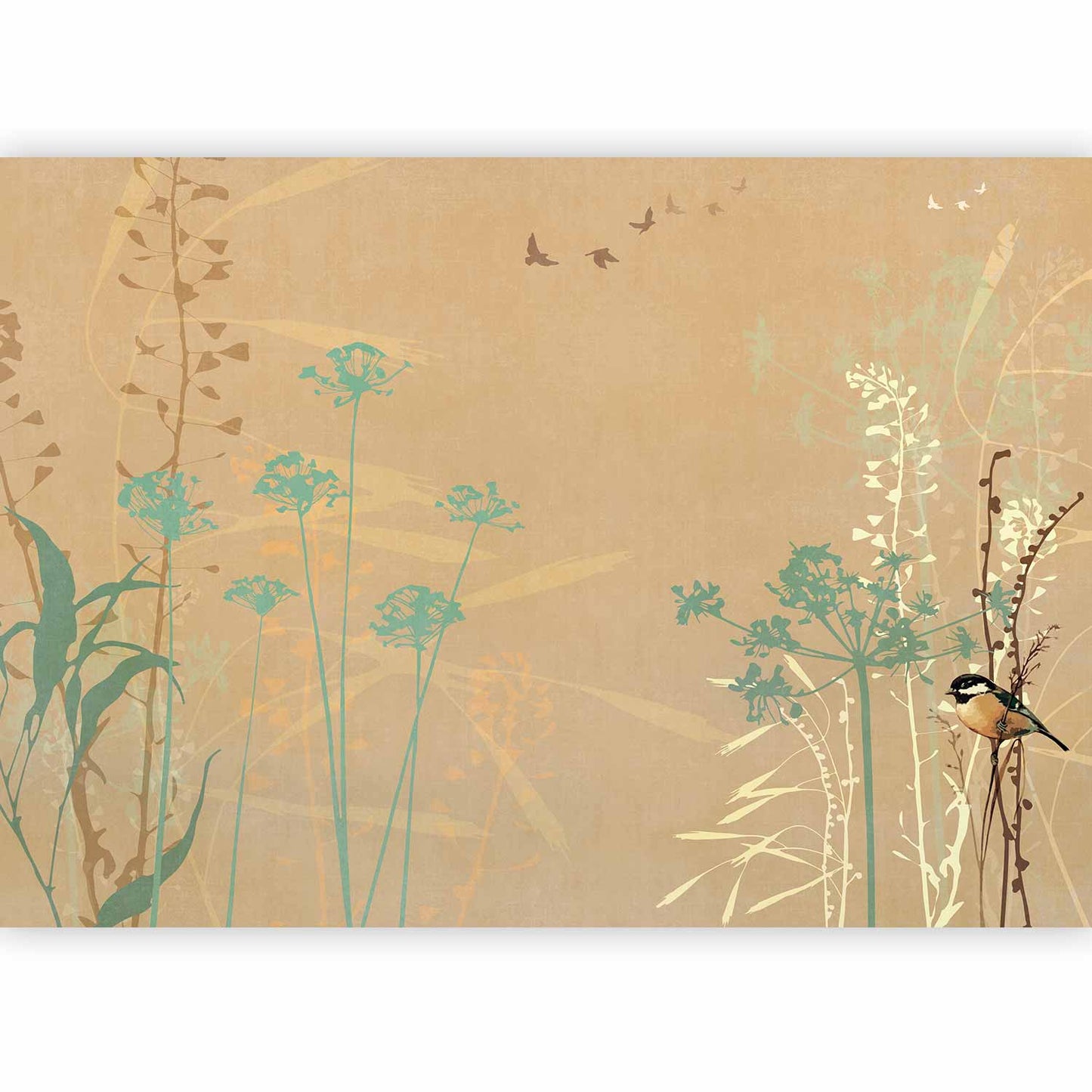 Wall Mural - Bird in the Meadow