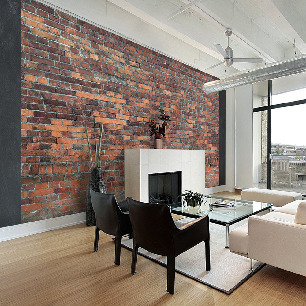 Wall Mural - Vintage Wall (Red Brick)