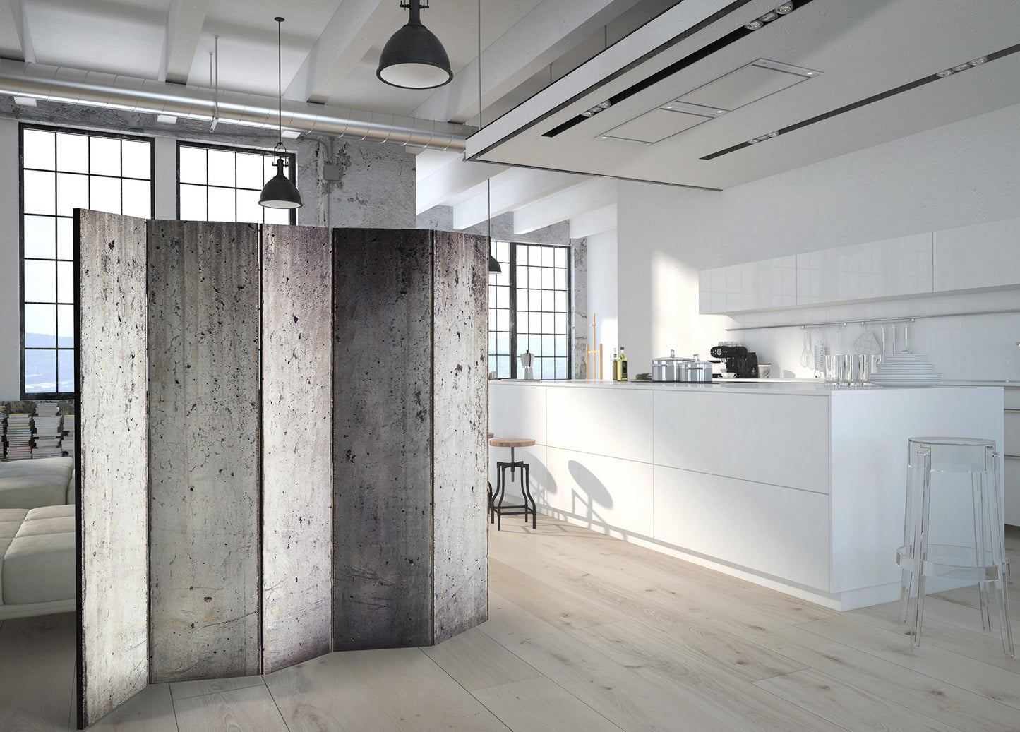 Room Divider - Grey City
