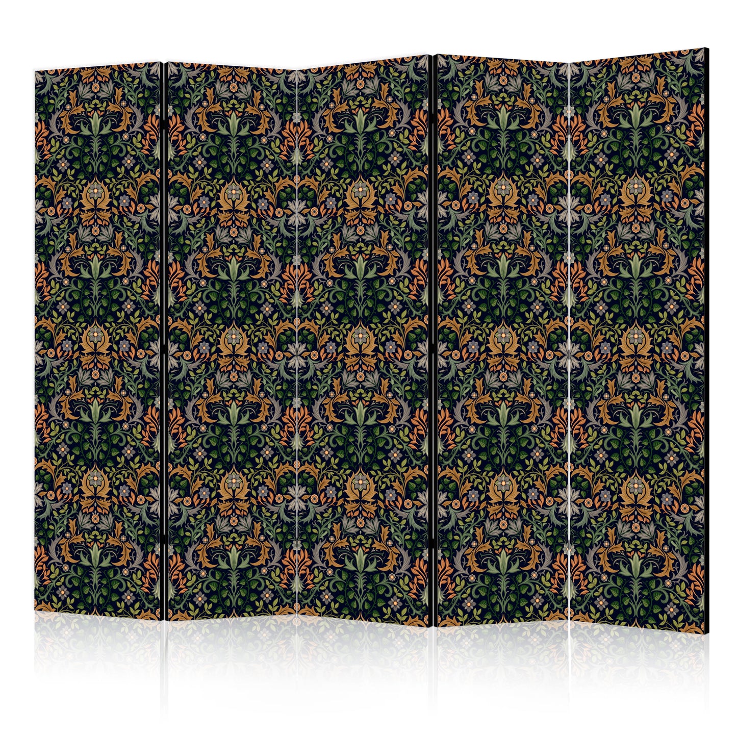 Room Divider - Retro Vintage Intricate and Rich Pattern in Victorian Style.