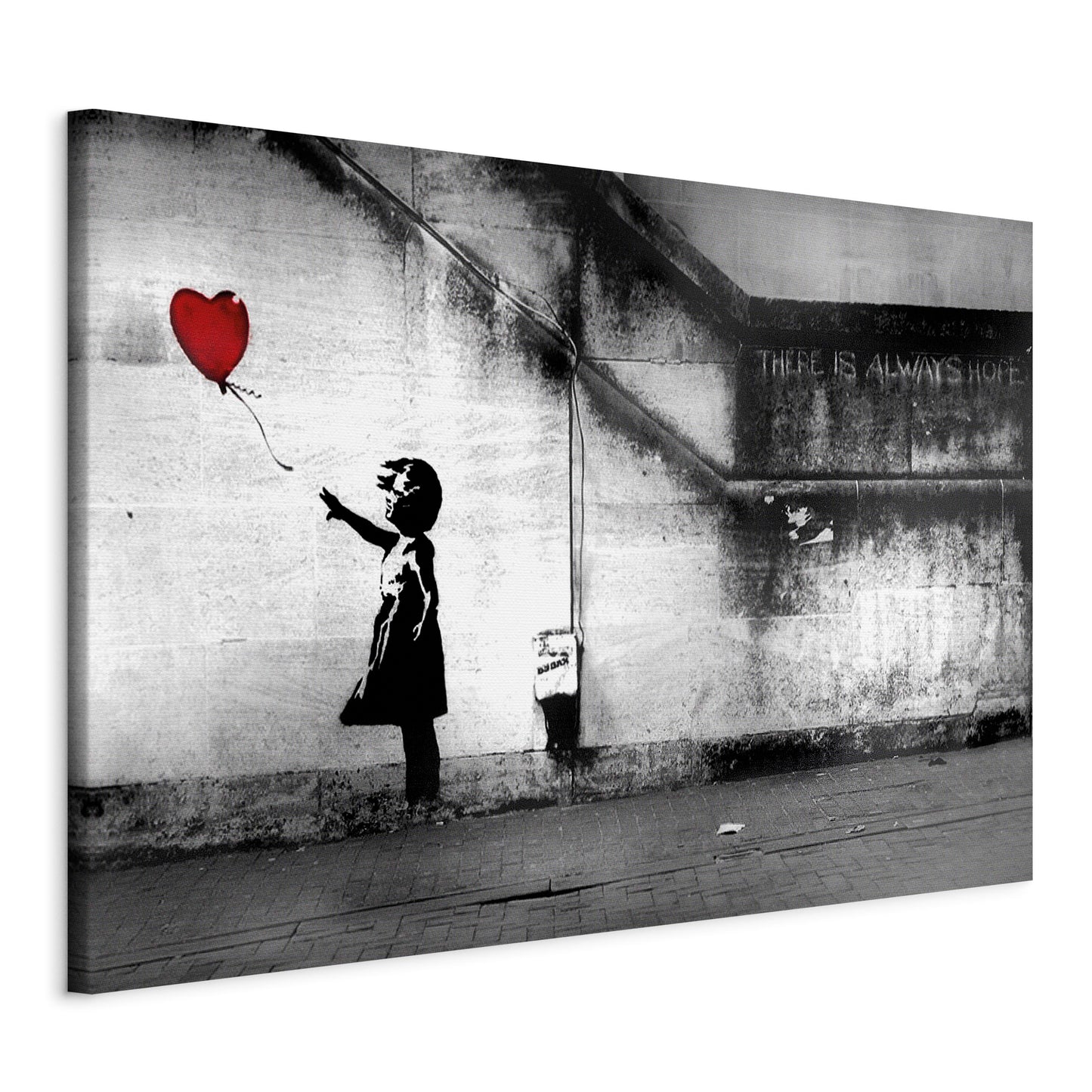 Impresión en lienzo - esperanza (Banksy)