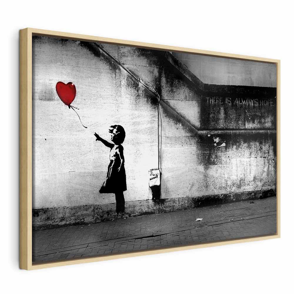 Impresión en lienzo - esperanza (Banksy)