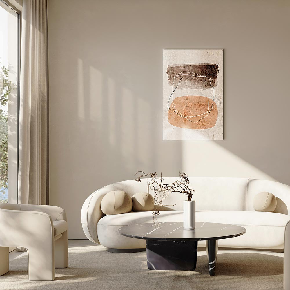 Canvas Print - Vibrating Figures (1 Part) Vertical