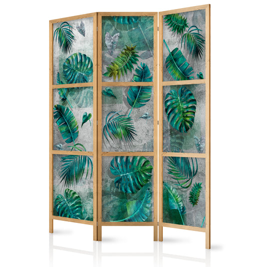 Japanese Room Divider - Leaves on the Concrete I
