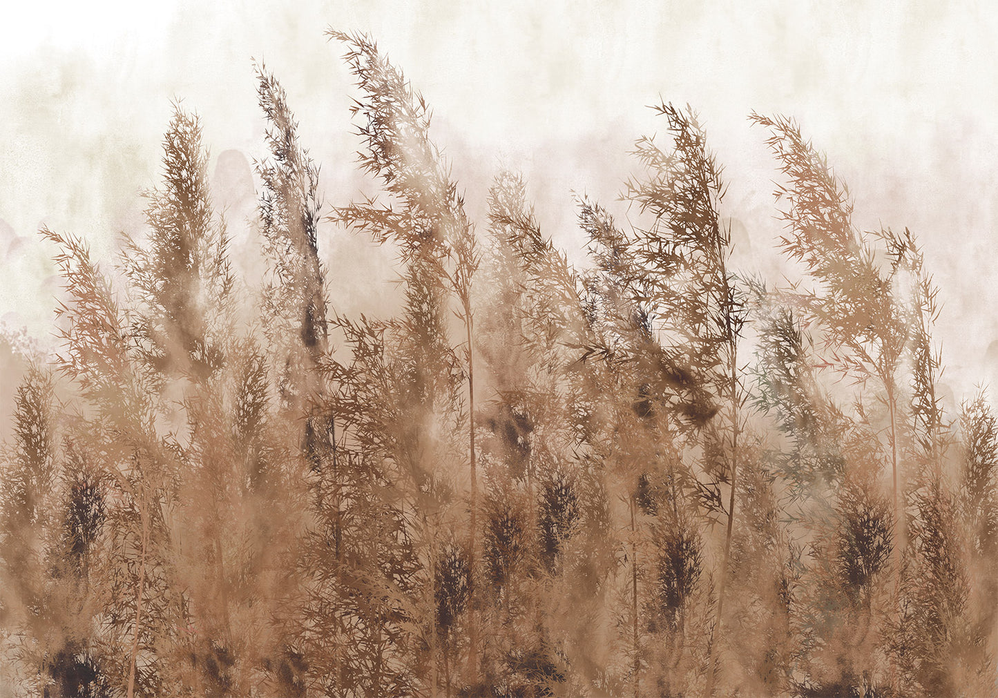 Wall Mural - Tall Grasses - Brown