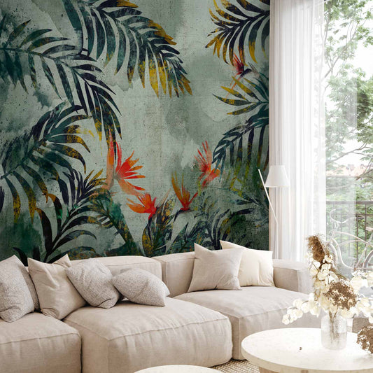 Mural de pared - Flores de la selva