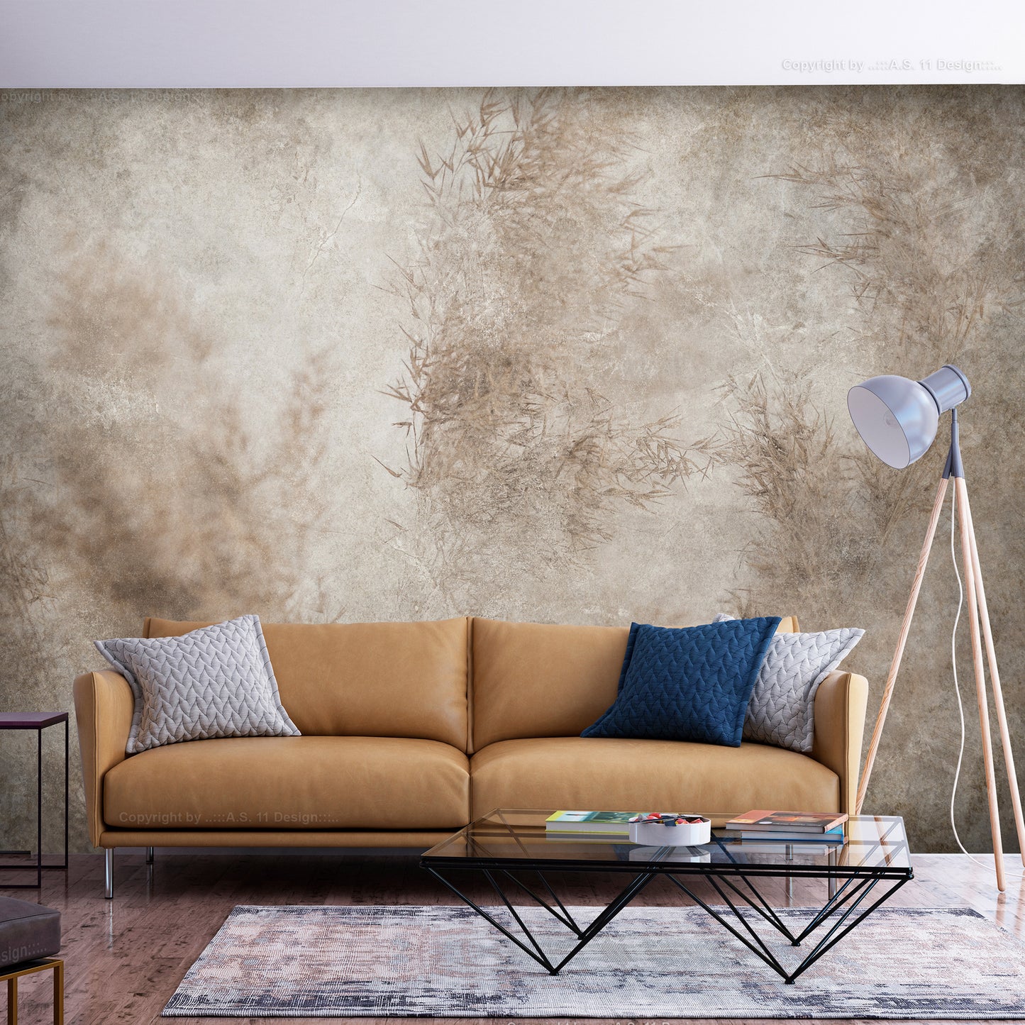 Mural de pared - Arrasado por el viento