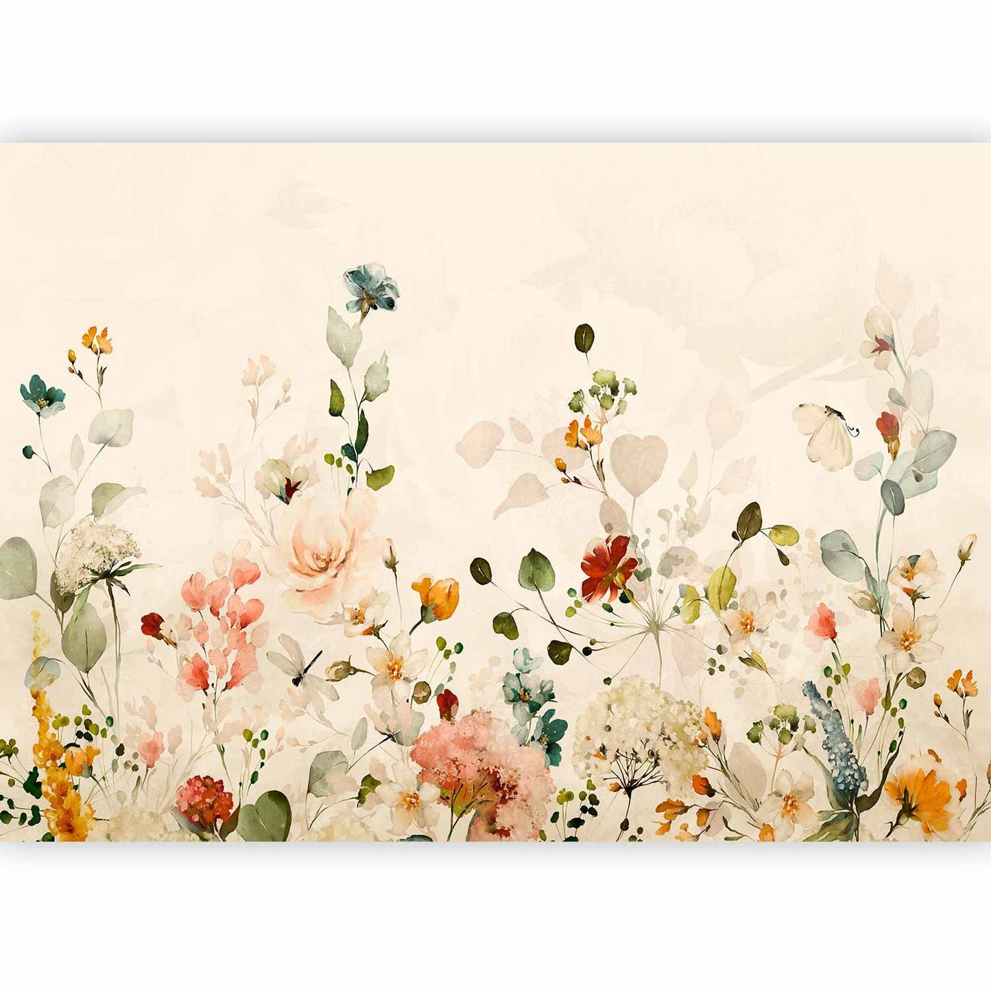 Mural de pared - Prado de primavera