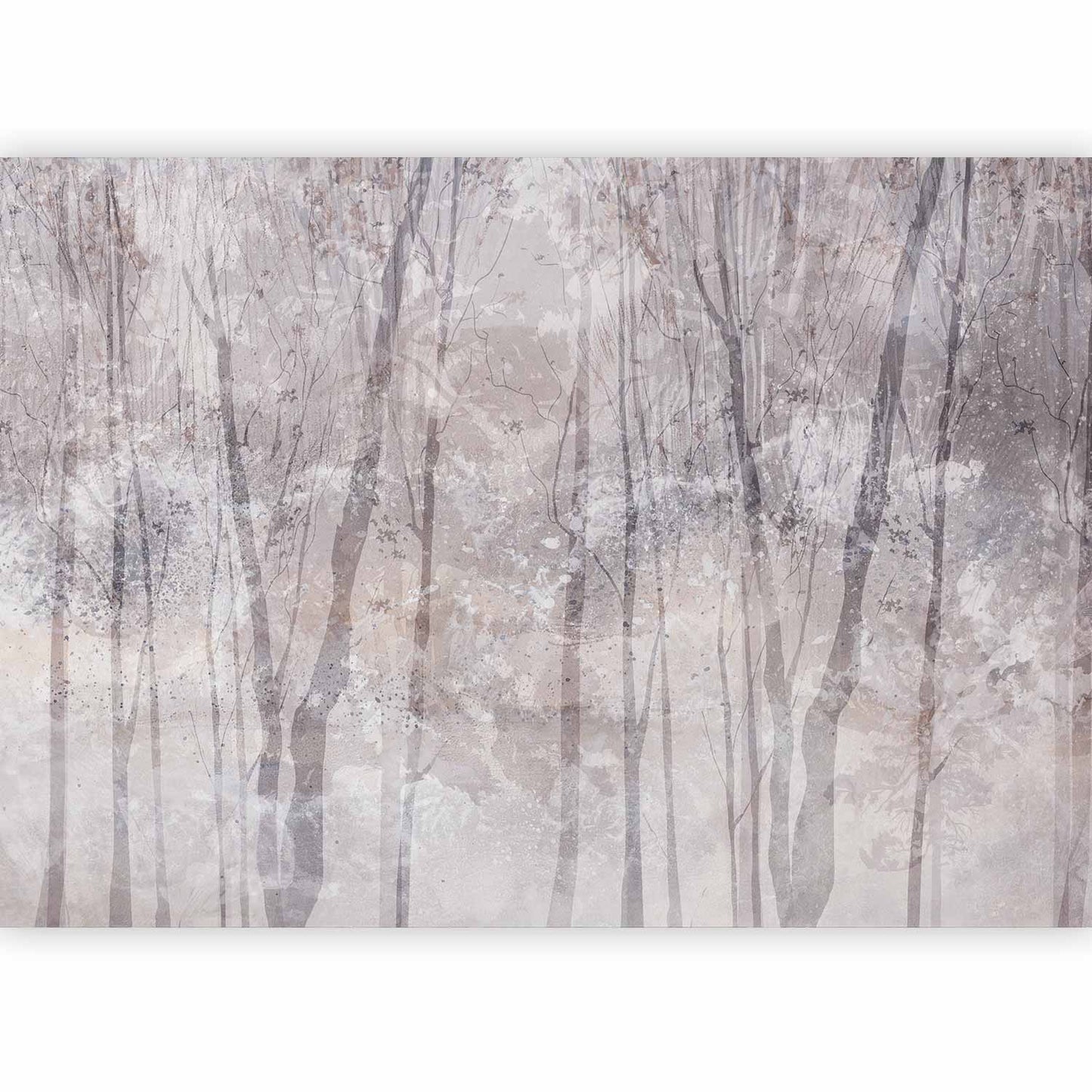Wall Mural - Eternal forest - landscape with winter landscape in cool colours