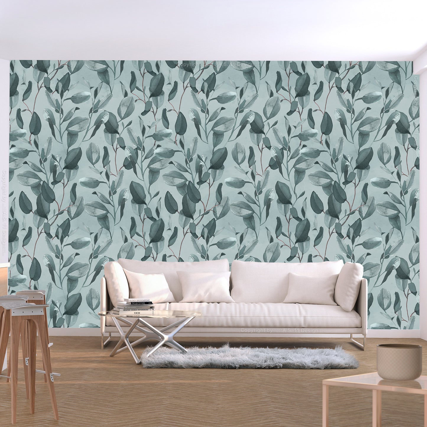Mural de pared - Naturaleza enredada - Segunda variante