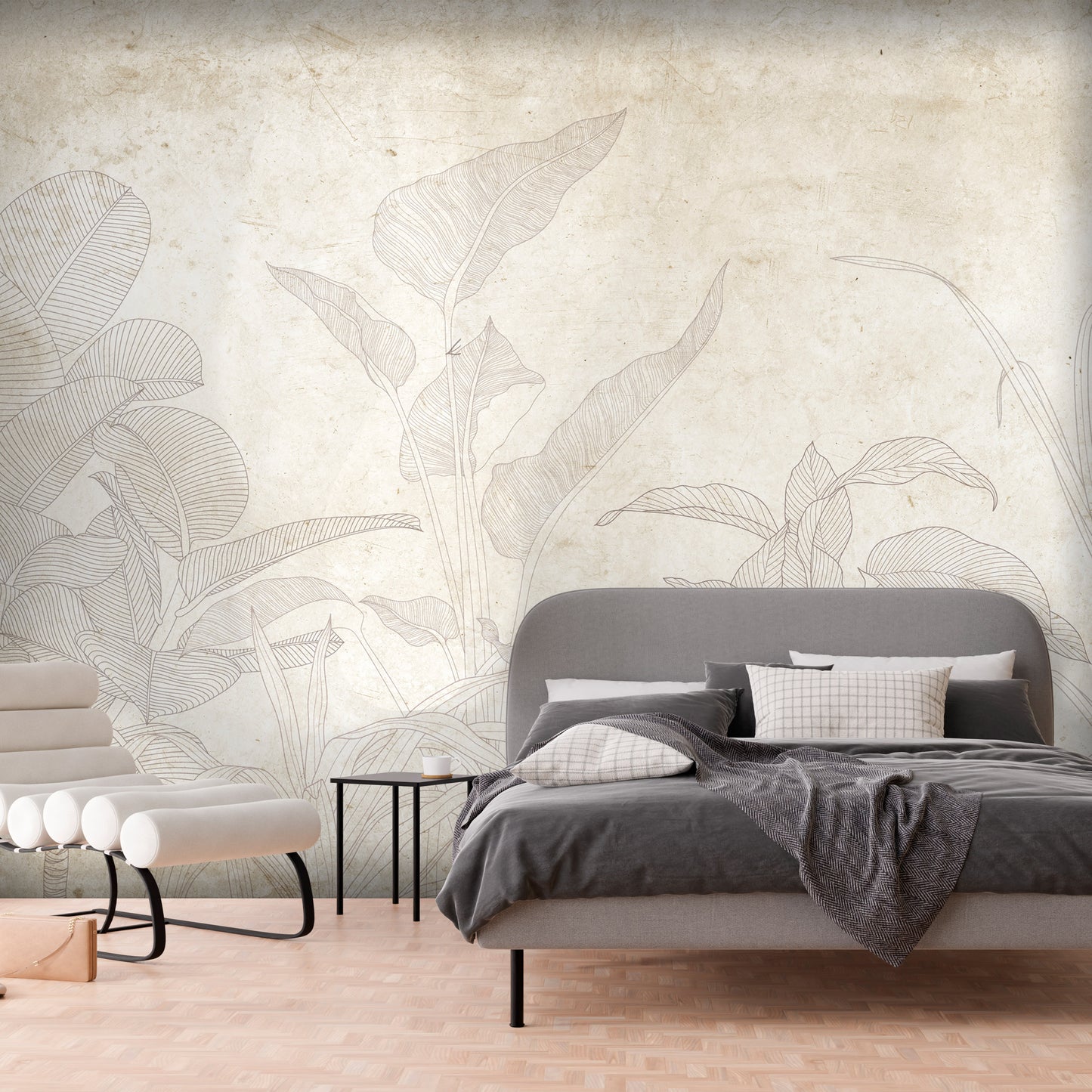 Wall Mural - Subtle Exotic Plants