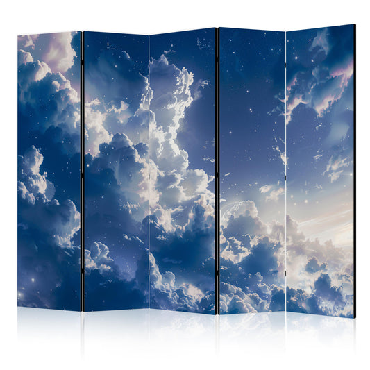 Room Divider - Starry Clouds and Delicate Light Over a Corner of the Sky
