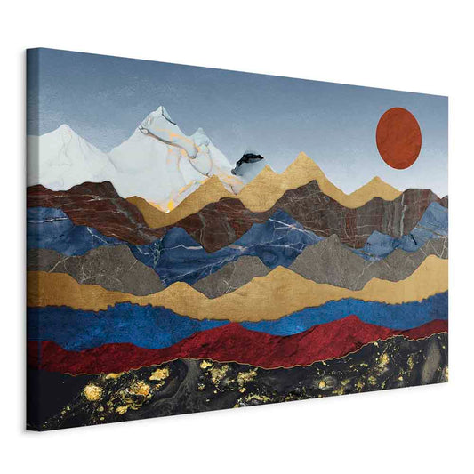 Canvas Print - Heart of the Mountains (1 Part) Wide