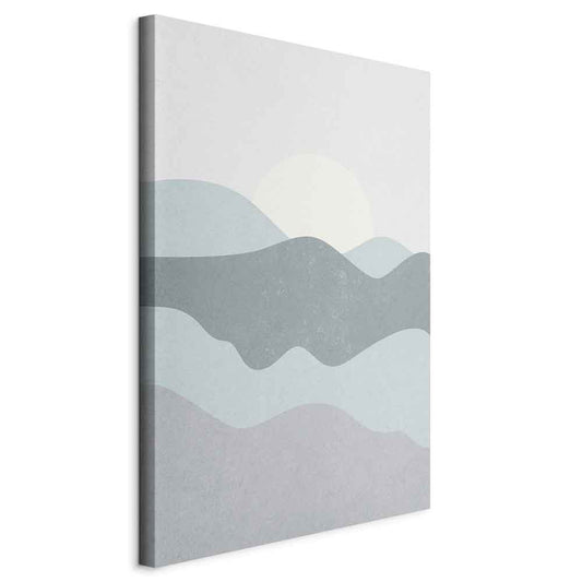 Canvas Print - Sun Over Mountains (1 Part) Vertical