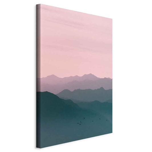 Canvas Print - Mountain At Sunrise (1 Part) Vertical