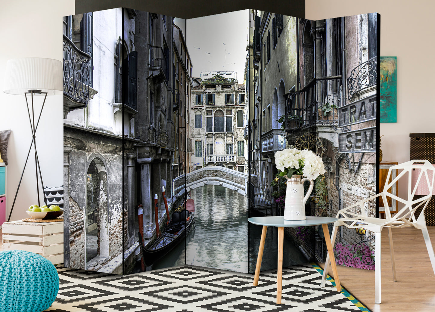 Room Divider - Romantic Venice II