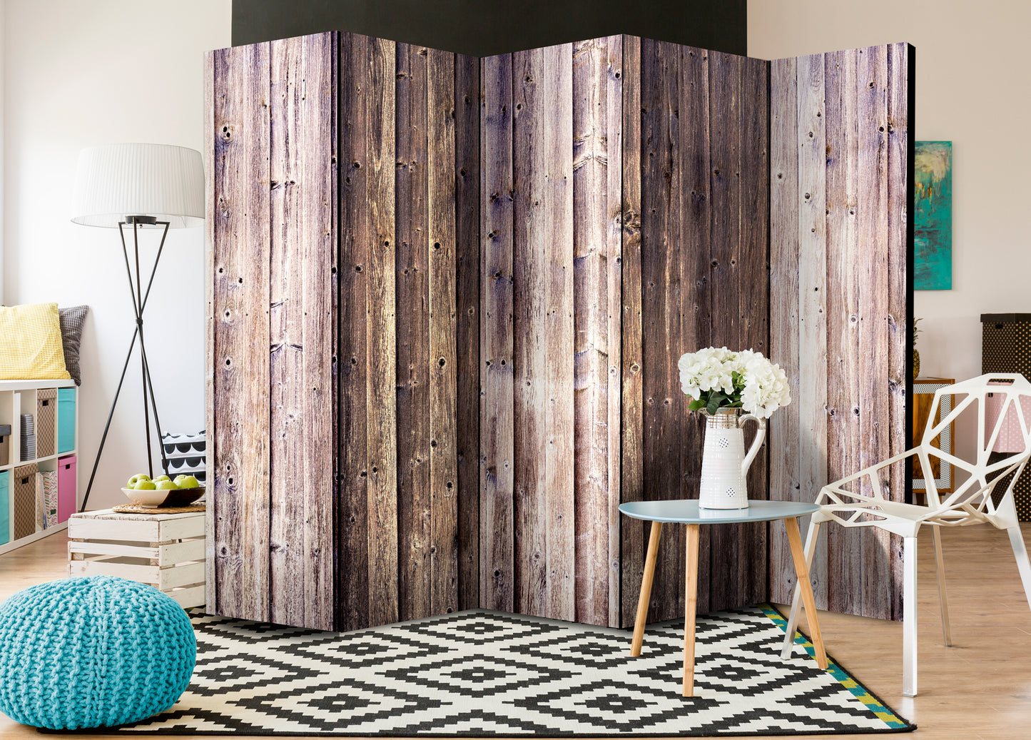 Room Divider - Wooden Charm II