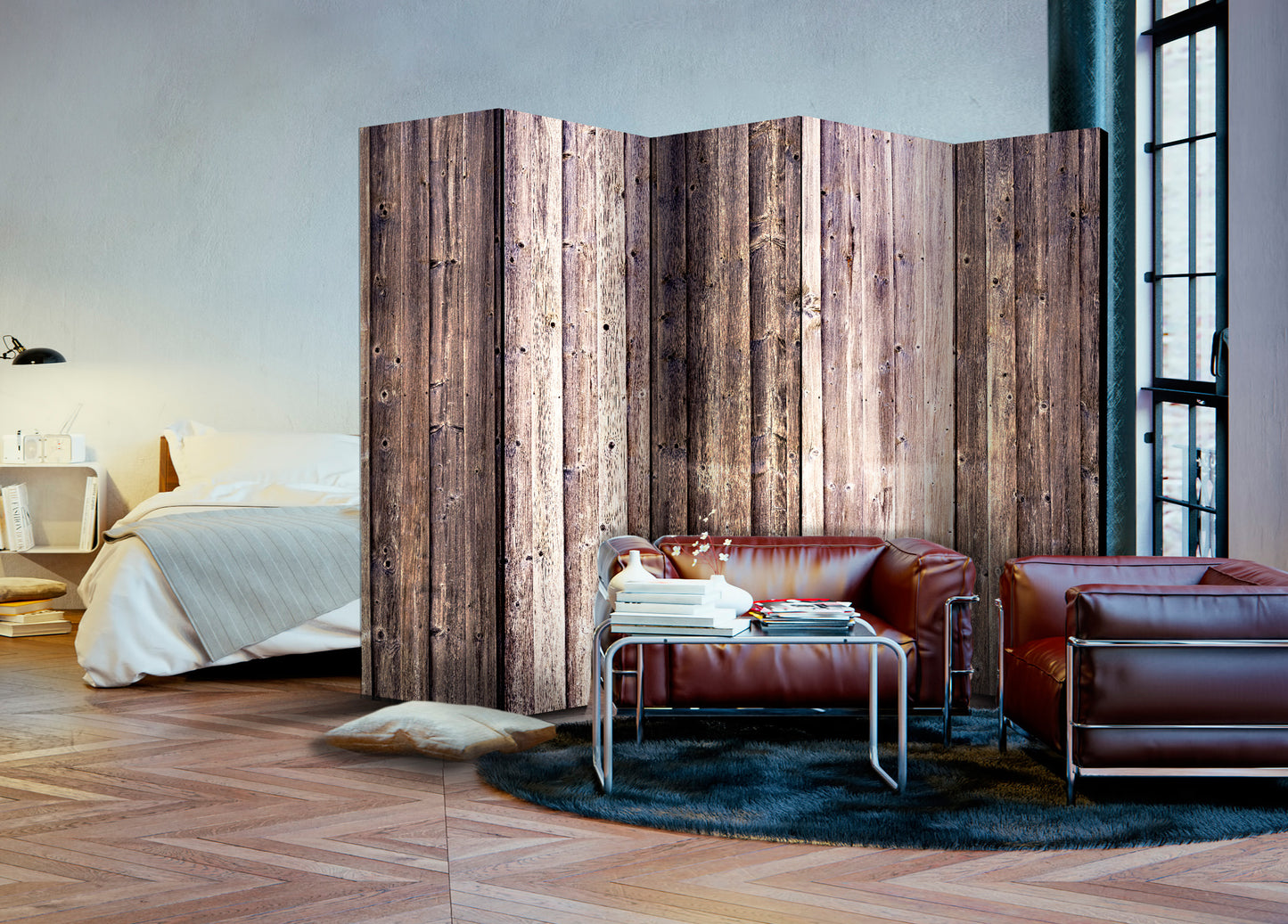 Room Divider - Wooden Charm II